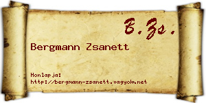 Bergmann Zsanett névjegykártya